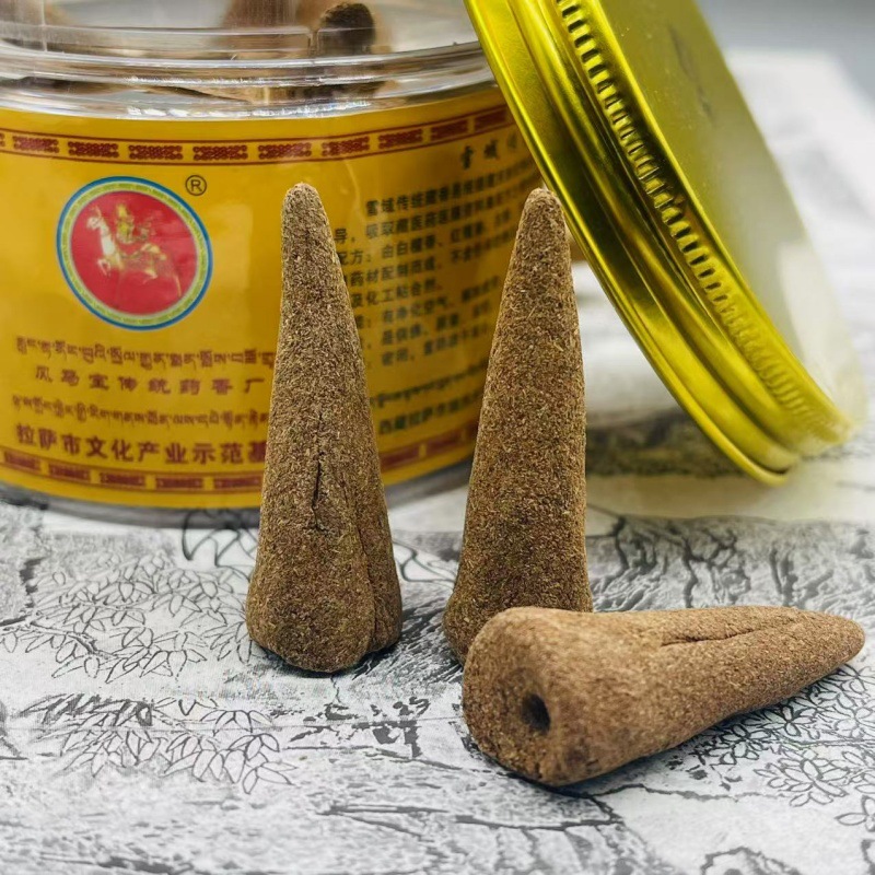 Home Fragrance Homemade - XMSJ Traditionelle tibetische Rückfluss-Räucherkegel, natürliche handgefertigte