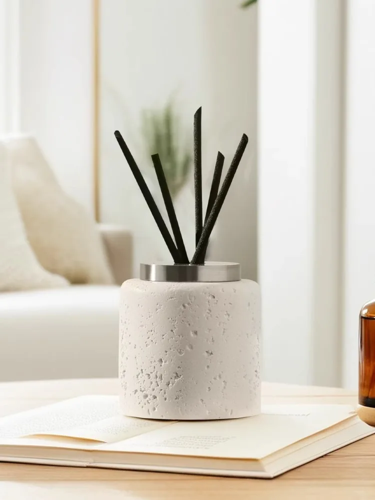 Home Fragrance Aroma Set - Aromadiffusorflasche aus natürlichem Marmor, Rohrdiffusor für