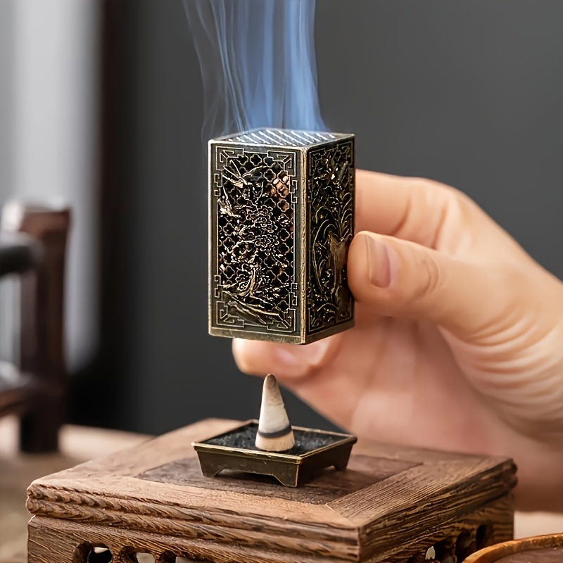 Home Fragrance Aroma Set - 2-teiliges traditionelles chinesisches Räucherstäbchenhalter-Set – Hohldesign
