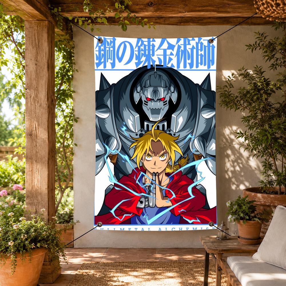 Home Garden Alchemist - Anime F-Fullmetal Alchemist Flaggen Dekorative Fahnenbanner