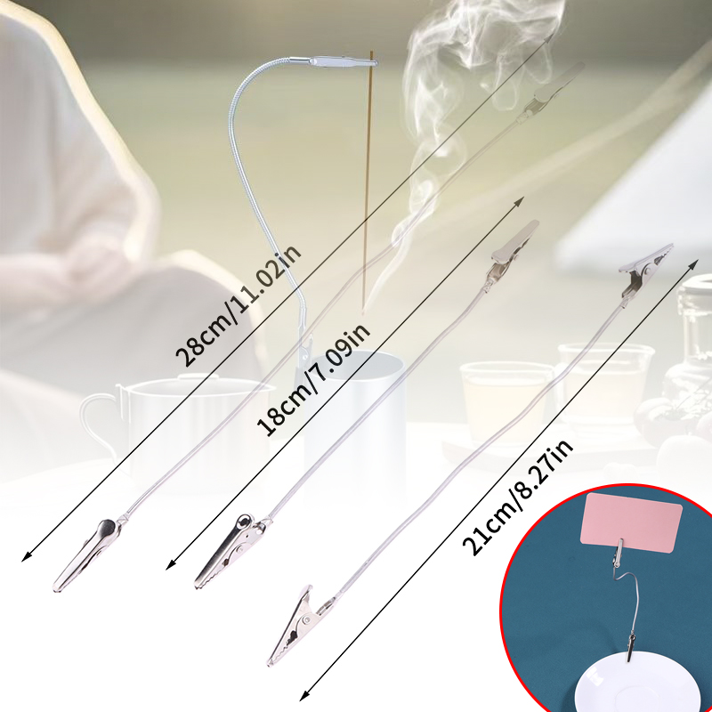 Home Fragrances - 10Pcs Doppelköpfige Metall Weihrauch Clip Moskito