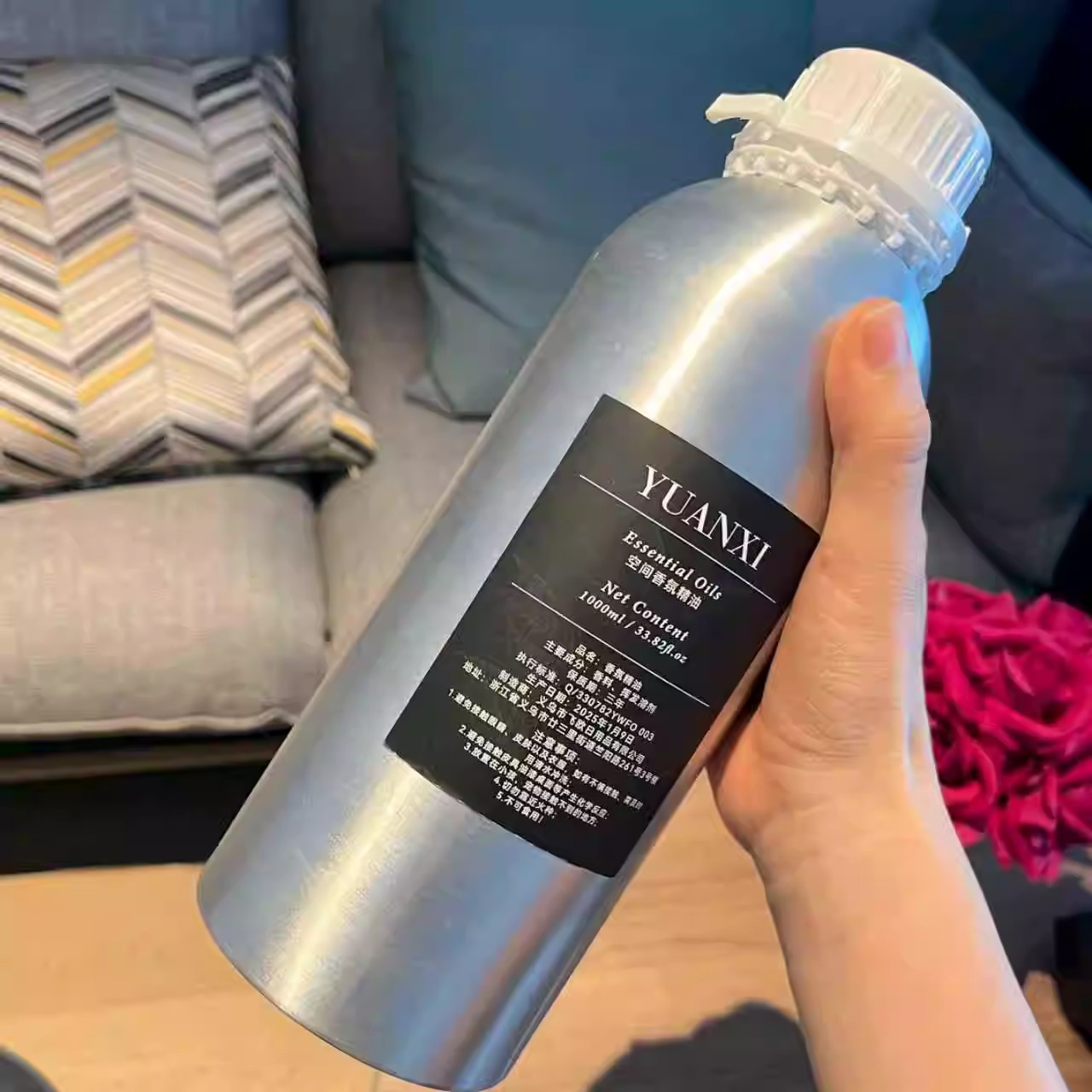 Home Fragrance Diffuser Refills - 1000 ml ätherisches Aromatherapieöl mit Hotelduft