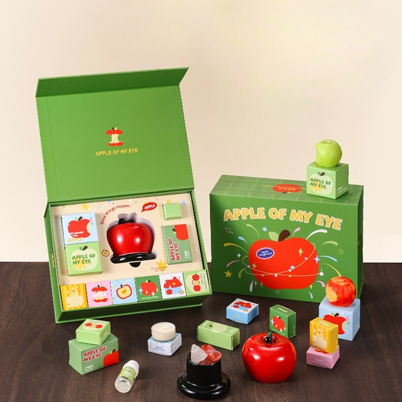 Apfelförmiges Duftkerzen-Gesch – Home Fragrance Set Gift Bewertung und Preis